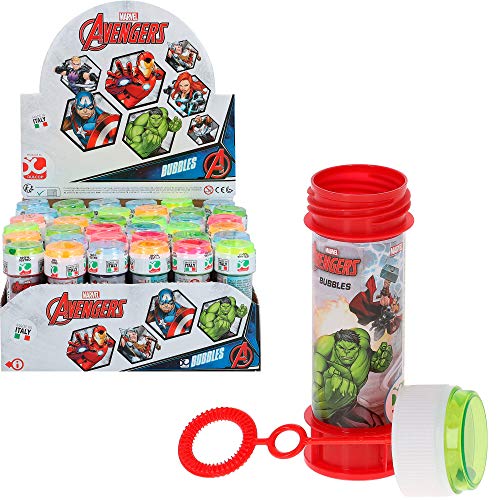 ColorBaby - Pack 36 pomperos de jabón, pompero Avangers, 60 ml, pomperos superhéroes, pompas de jabón niños, juguetes Avangers, regalos niños, pomperos baratos