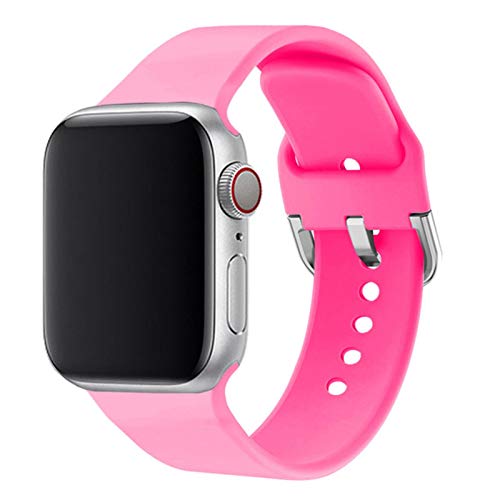 Correa para Apple Watch band para iwatch Bracelet series 5 4 3 2 1 accesorios de correa de reloj-Barbie powder, 38MM-SM