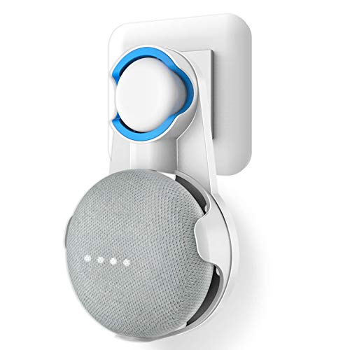 Cozycase Soporte para Google Nest Mini, Google Home Mini, gestión de Cables incorporada sin Tornillos (Blanco)