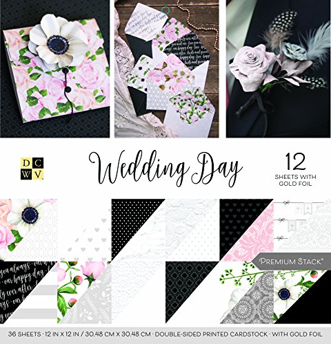DCWV Wedding Day Stack de papeles 30x30cm -