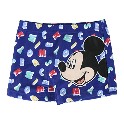 Disney Mickey Mouse Bañador para Bebés, Boxers, Natacion, Slips, Vacaciones Piscina Playa, Shorts de Baño para Niños, Secado Rápido y Transpirables, 6 a 36 Meses (18 Meses)