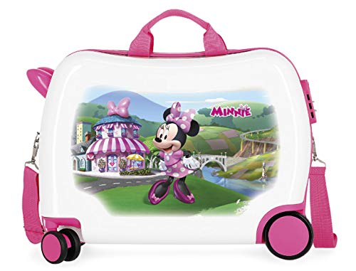 Disney Minnie Joyfull Maleta Infantil Multicolor 50x38x20 cms Rígida ABS Cierre combinación 34L 2,1Kgs 4 Ruedas Equipaje de Mano