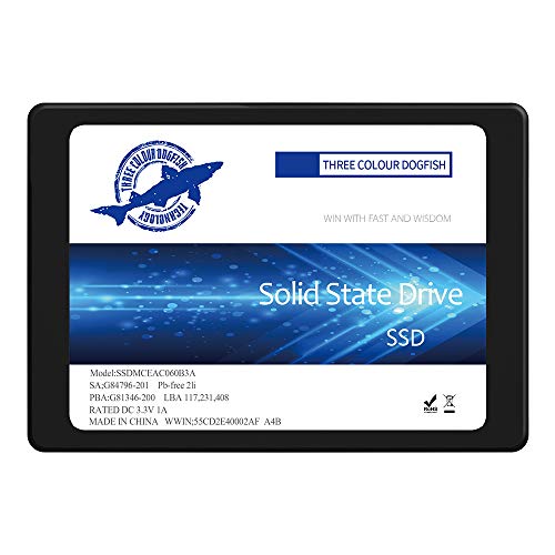 Dogfish SSD 250GB SATA3 2.5 Inch Unidad De Estado Sólido Incorporada 7MM Height High Speed Incluye SSD 32GB 60GB 64GB 120GB 128GB 240GB 250GB 480GB 500GB 1TB (250Gb, 2.5''Sata3)