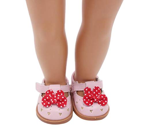 Dolls - 7cm Doll Sequins Shoes Fits 43cm Baby Dolls Shoes for 18 Inch Girl Doll Boots by TAllen - 1 PCs