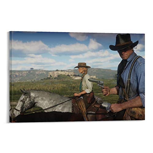 DRAGON VINES Póster de Great West, Red Dead Redemption 2 en lienzo (50 x 75 cm)