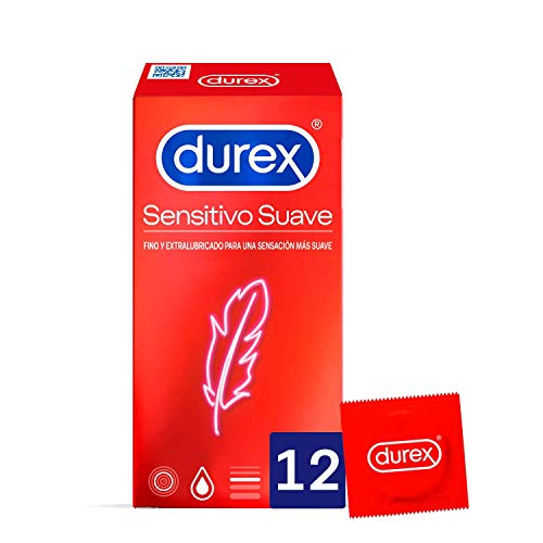 Durex Preservativos Sensitivo Suave para Mayor Sensación - 12 condones Durex Preservativos Sensitivo Suave para Mayor Sensación - 12 condones