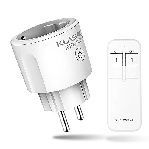 Enchufe Inteligente, Enchufe con mando a distancia,Enchufe con 1 Control Remoto Enchufe Smart 16A Smart Plug