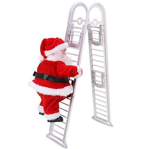 Escalera de escalada de Papá Noel, decoraciones navideñas Juguete eléctrico de la Que Sube de Papá Noel,Campanas Musicales eléctricas Escalera de Escalada Juguete de Papá Noel, Juguete de estatuilla Escalera de escalada de Papá Noel, decoraciones navideñas Juguete eléctrico de la Que Sube de Papá Noel,Campanas Musicales eléctricas Escalera de Escalada Juguete de Papá Noel, Juguete de estatuilla