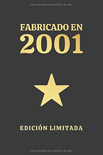 FABRICADO EN 2001 EDICIÓN LIMITADA: CUADERNO DE CUMPLEAÑOS. CUADERNO DE NOTAS O APUNTES, DIARIO O AGENDA. REGALO ORIGINAL Y CREATIVO.
