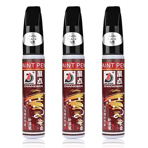 Fanport 3pc Pluma de retoque del Coche, Rotulador de retoque con Pincel para la Pintura del Coche Auto Rascandose Reparador Pintura para Retoques Boligrafo Fanport 3pc Pluma de retoque del Coche, Rotulador de retoque con Pincel para la Pintura del Coche Auto Rascandose Reparador Pintura para Retoques Boligrafo