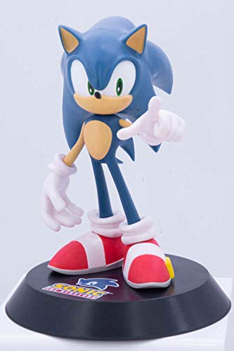 Figura Sonic Hedgehog Erizo con Base Versión Premium 3 en Vinilo - Azul - 18cm