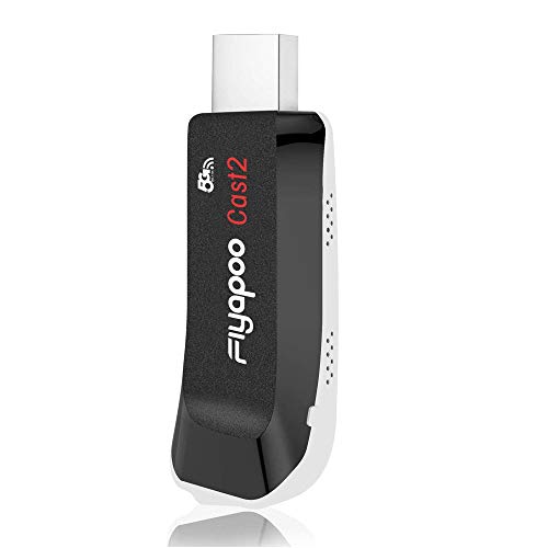 FIYAPOO Miracast Dongle 4K & 5G Wireless Wi-Fi HDMI Dongle Streaming para Android/iOS/Window/Mac OS ordenador portátil, tableta, PC a HDTV/monitor/proyector (Miracast, DLNA, Airplay)