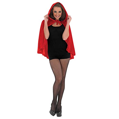 Fun Shack Capa de Caperucita Roja para Mujer. Accesorio Corto para Disfraz de Cuento de Hadas Fun Shack Capa de Caperucita Roja para Mujer. Accesorio Corto para Disfraz de Cuento de Hadas