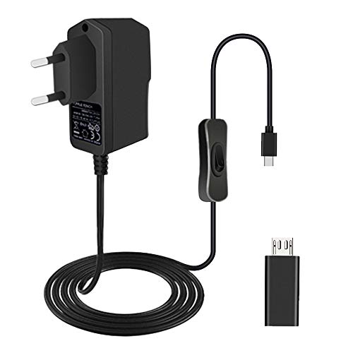 GeeekPi Raspberry Pi 4 Modelo B Fuente de alimentación Raspberry Pi 4 5V 3A Cargador de Enchufe de la EU Adaptador de Corriente para Raspberry Pi 4B / 3B + / 3B GeeekPi Raspberry Pi 4 Modelo B Fuente de alimentación Raspberry Pi 4 5V 3A Cargador de Enchufe de la EU Adaptador de Corriente para Raspberry Pi 4B / 3B + / 3B