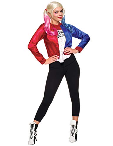 Generique Disfraz chaqueta y camiseta adulto Harley Quinn - Escuadrón Suicida M