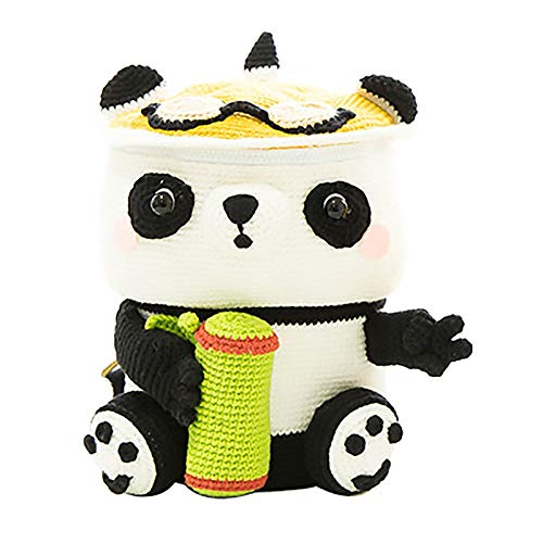 GFFTYX Hecho en casa DIY Hecho a Mano Tridimensional Animal Niños Mochila Polluelo y Estilo Panda Fácil de Hacer Regalos adecuados para niños (Color : B)