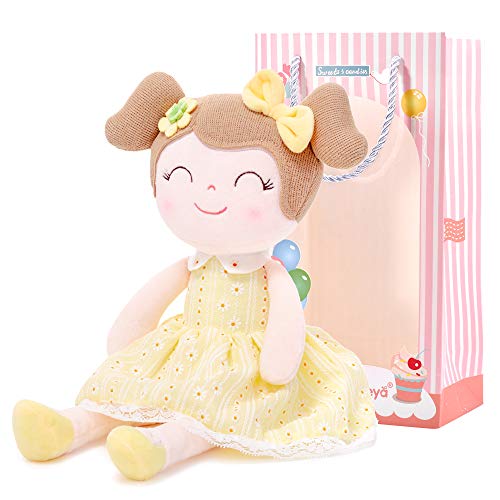 Gloveleya Baby Gift Toys Cuddly muñecas de Trapo de Peluche de Juguete de Felpa Buddy Soft Spring Girls Gift Boxes - Amarillo