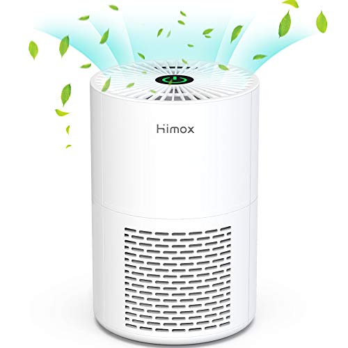 HIMOX Purificador de Aire con Filtro HEPA, Purificador Aire Portátil con Cable USB, Purificadores de Aire de Sobremesa, para Bacterias, Polvo, Alergias, Humo, Caspa de Mascotas, Polen, Olores H-07