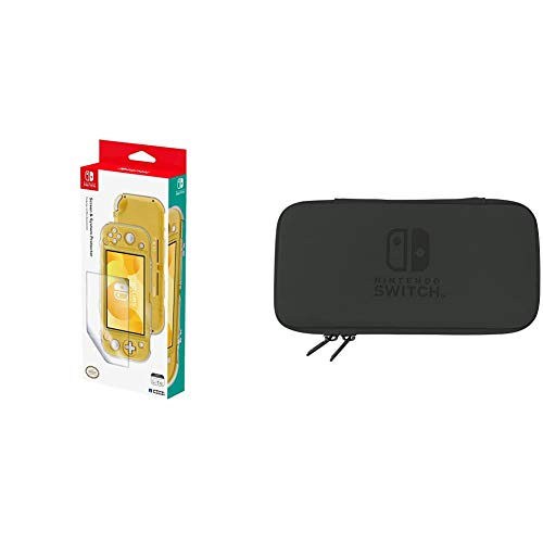 Hori Kit de proteccion (Nintendo Switch Lite) + Funda Rigida Negra (Nintendo Switch Lite)