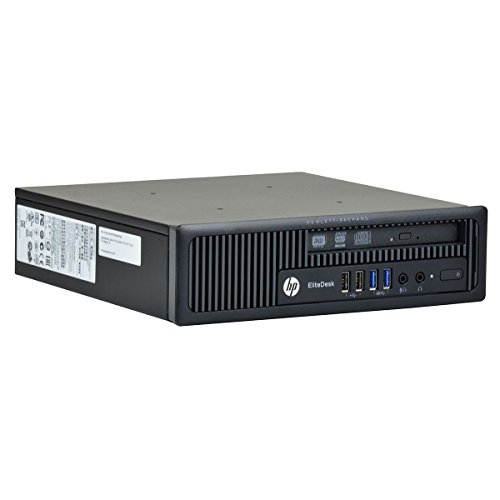 HP EliteDesk 800 G1 USDT Intel Quad Core i5 256 GB SSD disco duro 8 GB memoria Win 10 Pro DVD Ultra Slim PC (reacondicionado)