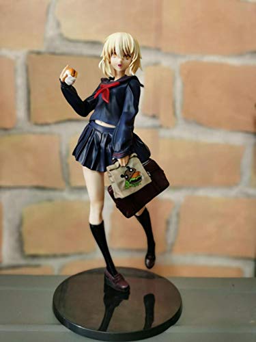 HQYCJYOE Personajes de Anime Modelo Fate Stay Night Saber of Burger King PVC Figura de acción colección de estatuilla muñeca 23cm
