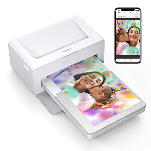 Impresora fotográfica portátil Victure para Imprimir Fotos instantáneas (4 x 6) Fotos de tu teléfono cómodamente, Compatible con Dispositivos iOS y Android