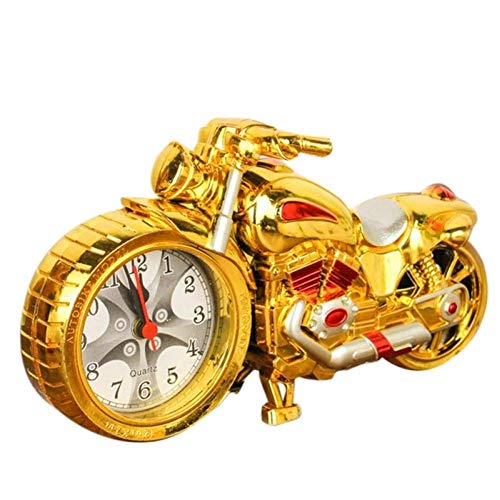 JHDPHd Forma de Reloj de Alarma de Motocicleta Forma Creativa Retro Regalos de Lujo Muebles de Lujo Boutique decorador de hogar Reloj Despertador (Color : Style 3)