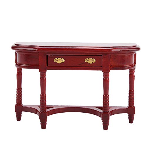 Junluck Muebles en Miniatura de la Mesa de la casa de muñecas a Escala 1:12, Escritorio de la casa de muñecas, Mesa semicircular para el Modelo Interior Niños para niños Casa de muñecas para niños Junluck Muebles en Miniatura de la Mesa de la casa de muñecas a Escala 1:12, Escritorio de la casa de muñecas, Mesa semicircular para el Modelo Interior Niños para niños Casa de muñecas para niños
