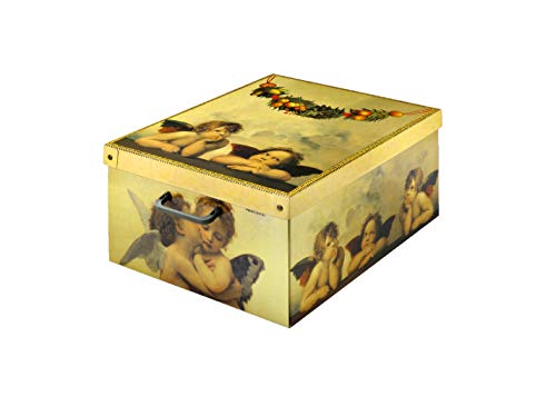Kanguru Caja de Almacenamiento en cartòn Lavatelli, Modelo AMORINI, Media 32x42x21cm, CUPIDOS, Mediana