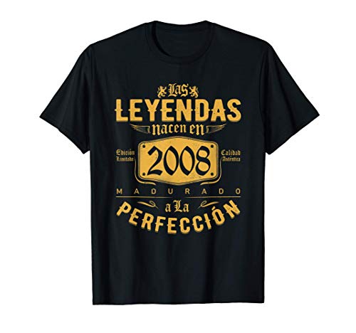 Las Leyendas nacen en 2008 - Regalo de 13 años niño niña Camiseta