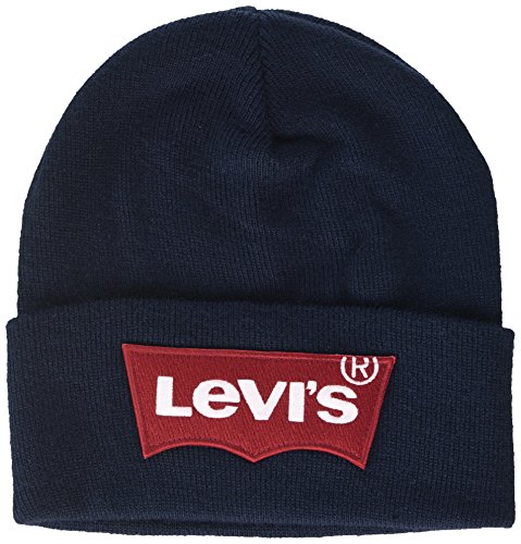 Levi's Oversized Batwing Beanie Gorro de Punto, Azul (Navy Blue 17), Talla única (Talla del Fabricante: UN) para Hombre Levi's Oversized Batwing Beanie Gorro de Punto, Azul (Navy Blue 17), Talla única (Talla del Fabricante: UN) para Hombre