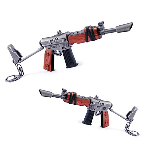 Llavero de juguete Famas Modelo de Metal Los entusiastas del Juego Militar Colecciona Regalos Accesorios de Arma para Niños y Niñas