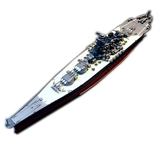 Lllunimon Yamato Battleship Warship World War II Warship Adornos Militares Modelo de Nave Acabado estático, 1/1000 Joyería de aleación