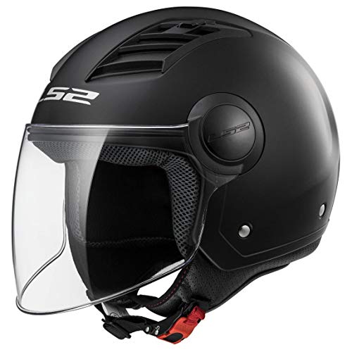 LS2, Casco jet moto, Airflow negro mate, M