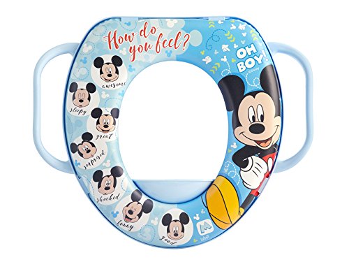 Lulabi 8014 - Reductor de WC Disney Mickey 3 con mango de plástico y PVC, multicolor