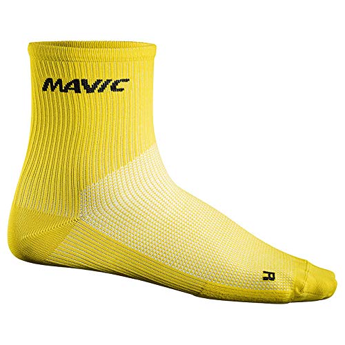 MAVIC - Cosmic Mid Sock, Color Amarillo, Talla EU 39-42