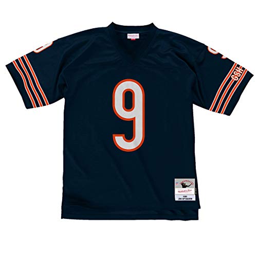 Mitchell & Ness Jim Mcmahon #9 Chicago Bears Legacy Throwback NFL - Camiseta, Color Azul Marino, Azul Marino, Extra-Large