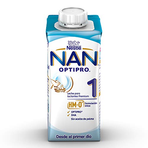 NAN Optipro 1, Leche de crecimiento para bebé - 6 de 200 ml. (Total 1200 ml.)