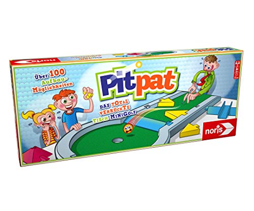 noris PitPat Das verrückte Tisch-Minigolf-Für zu Hause und unterwegs-Spielzeug ab 5 Jahren mesa para casa y de viaje, juguete a partir de 5 años. (606064190) , color/modelo surtido