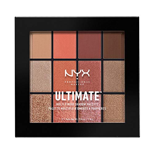 NYX PROFESSIONAL MAKEUP Paleta de sombras de ojos Ultimate Multi-Finish Shadow Palette Tono 8 Warm Rust Color Multicolor