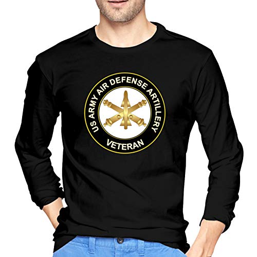 Onlybabycare Camiseta informal de manga larga con logotipo de veterano del ejército de los Estados Unidos de América para hombre