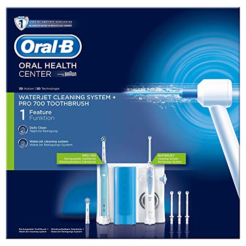 Oral-B kit para la higiene bucal, Oral-B Pro 700 Cepillo eléctrico e irrigador Waterjet Oral-B kit para la higiene bucal, Oral-B Pro 700 Cepillo eléctrico e irrigador Waterjet