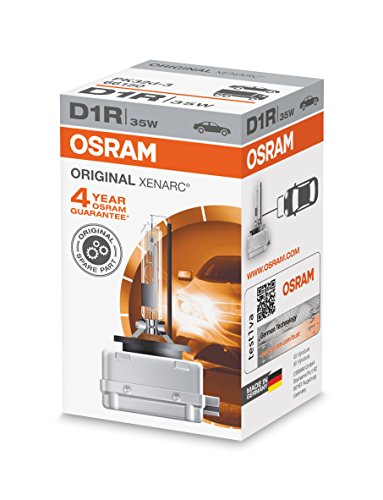 OSRAM XENARC ORIGINAL D1R HID, lámpara de xenón, lámpara de descarga, calidad de equipamiento original (OEM), 66150, estuche (1 unidad)