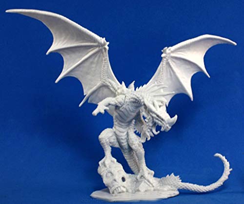 Pechetruite 1 x Pathfinder Red Dragon - Reaper Bones Miniatura para Juego de rol Guerra - 89001