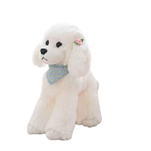 Perro de Peluche，Hora de Dormir, bebé, niños, Dormir, Peluche, Perro, Juguetes, Lindo, Suave Felpa, caniche, Peluche, Perro, Figura (marrón Oscuro，Gris， Blanco) FeelFree+