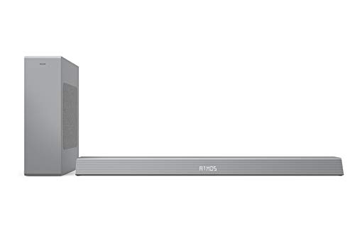 Philips B8505/10 Barra de Sonido con Subwoofer Inalámbrico (2.1 Canales, Bluetooth, 240 W, Dolby Atmos, Compatible con DTS Play-Fi, Se Conecta Asistentes de Voz, Perfil bajo) Plata - Modelo 2020/2021 Philips B8505/10 Barra de Sonido con Subwoofer Inalámbrico (2.1 Canales, Bluetooth, 240 W, Dolby Atmos, Compatible con DTS Play-Fi, Se Conecta Asistentes de Voz, Perfil bajo) Plata - Modelo 2020/2021