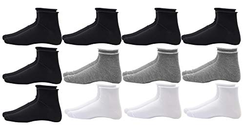 Poligono Calcetines Hombre Mujer sin Elástico con Borde Vivo, Calcetines de Deporte en Algodón Fresco, Calcetines Running Transpirables, no Aprieten la Piel, Paquete de 12, Multicolor, EU 40-46 Poligono Calcetines Hombre Mujer sin Elástico con Borde Vivo, Calcetines de Deporte en Algodón Fresco, Calcetines Running Transpirables, no Aprieten la Piel, Paquete de 12, Multicolor, EU 40-46