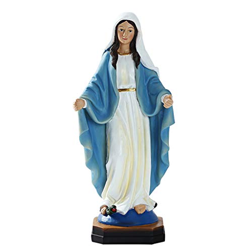 QIANGU Icono de la Virgen, 9"Estatua Religiosa generosa de la Virgen María, La Santísima Madre de la Inmaculada