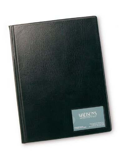 Rapesco Documentos - Libro presentación A4 en tapas duras, 12 bolsillos, color negro