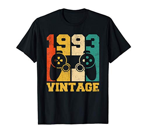 Regalos de 28 años Vintage Videojuego 1993 28 cumpleaños Camiseta